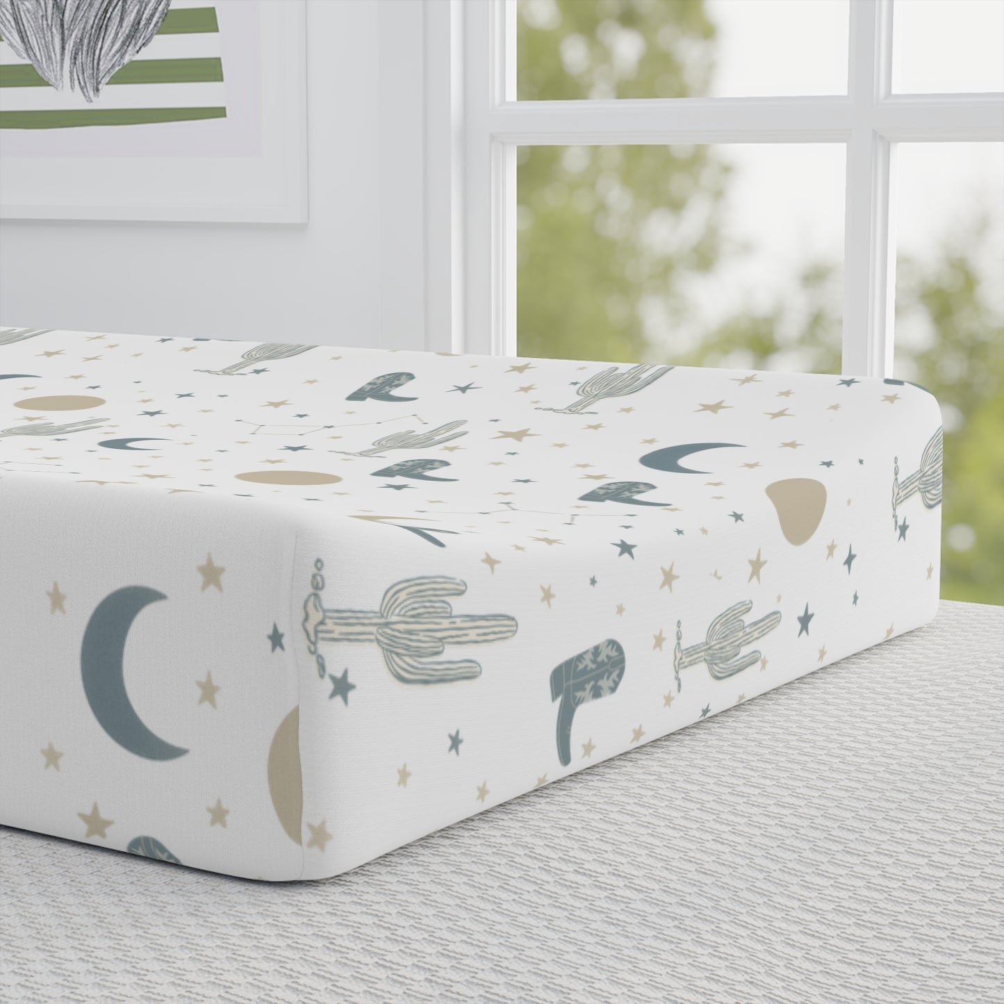Moonlit Mesa Baby Changing Pad Cover | Western Nursery Essential