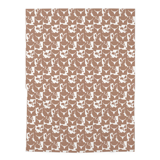 Cowhide Check Baby Swaddle