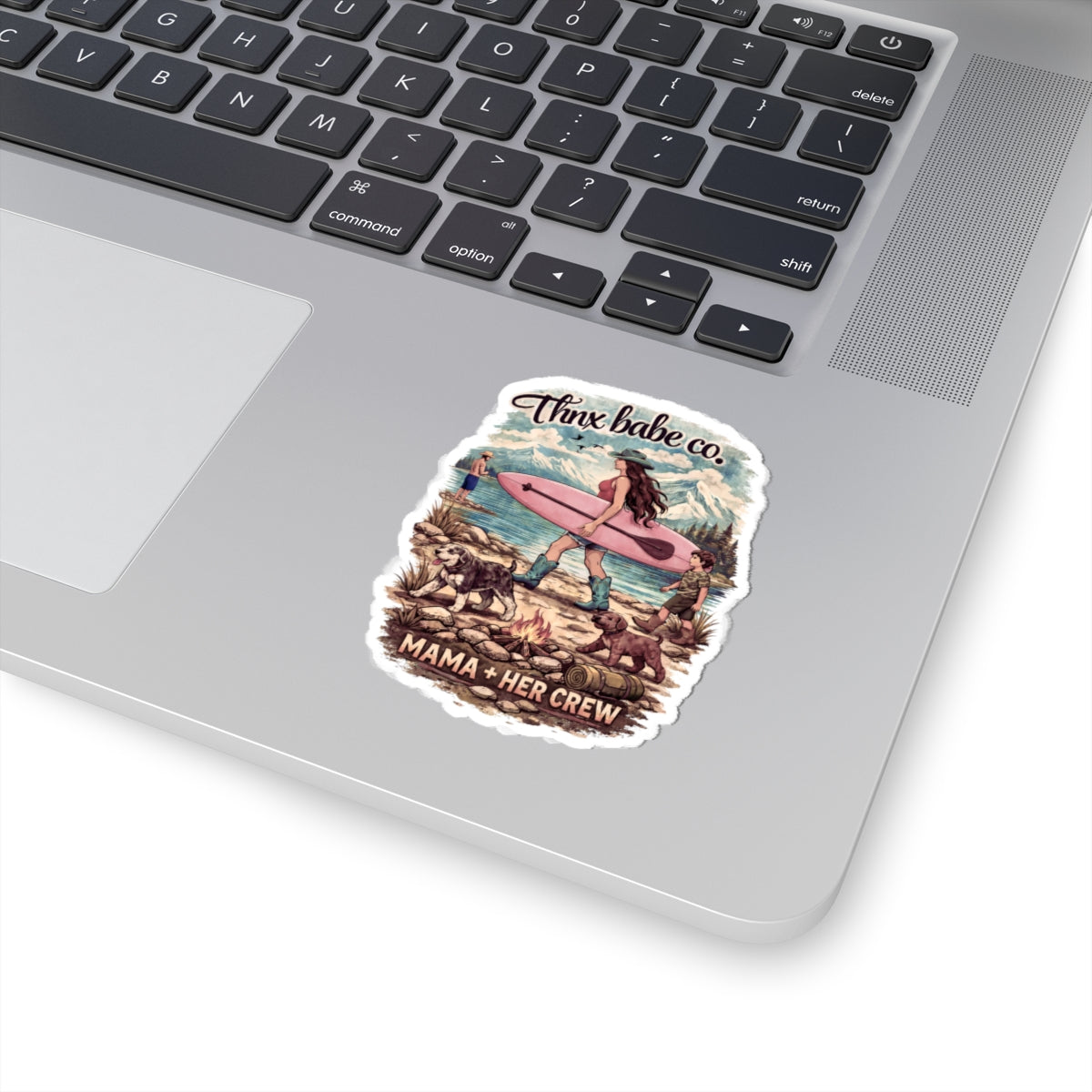 Mama + Her Crew Camping Sticker — Thnx Babe Co. Outdoor Mom