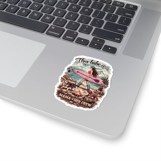 Mama + Her Crew Camping Sticker — Thnx Babe Co. Outdoor Mom
