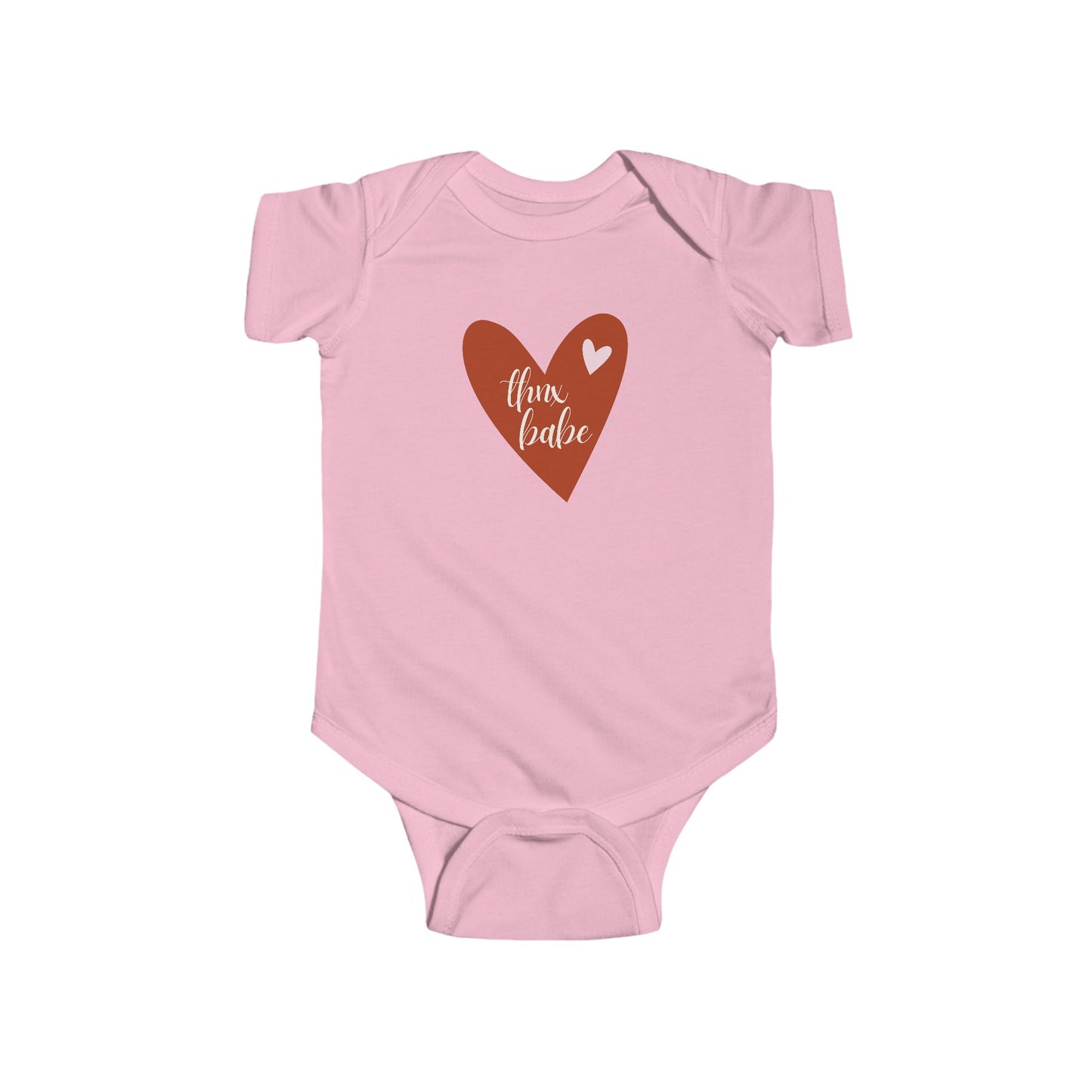 Infant Bodysuit "Hugs & Kisses" Heart Graphic
