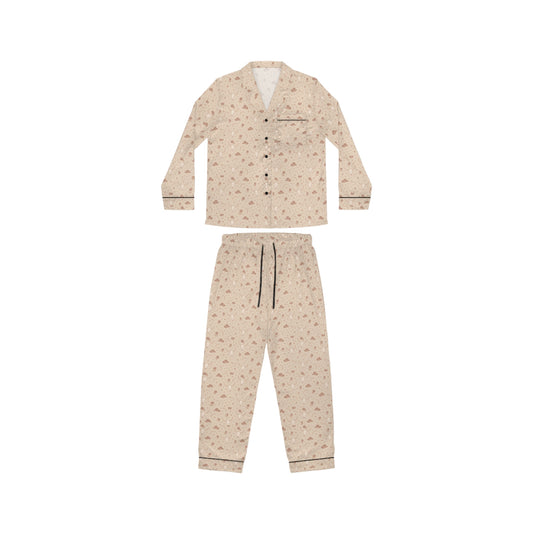 Dusty Rose Cowgirl Satin Pajama Set | Women's Sleepwear