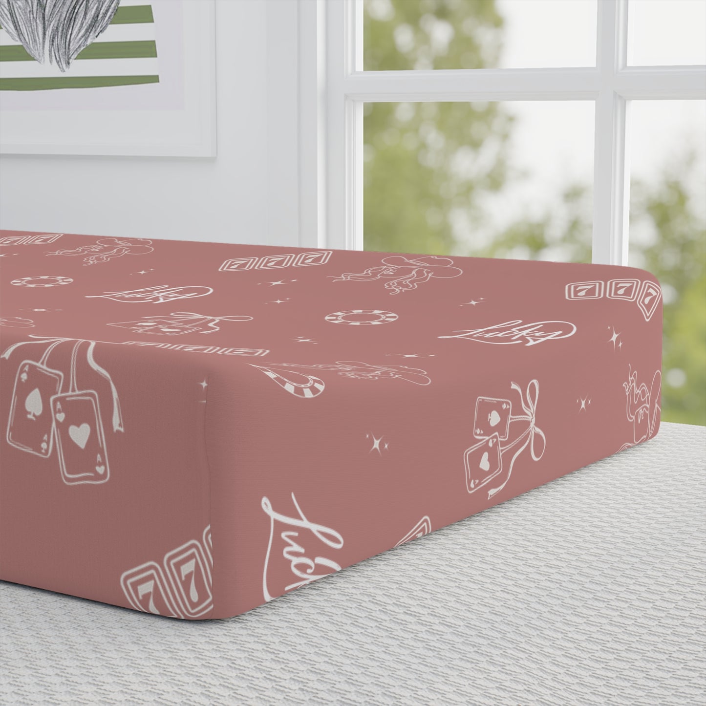 Lucky Cowgirl Changing Pad Cover | Western Nursery Essential