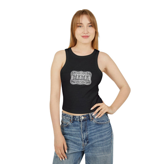 MAMA Rib Racer Tank | Western-Inspired Fitted Tank