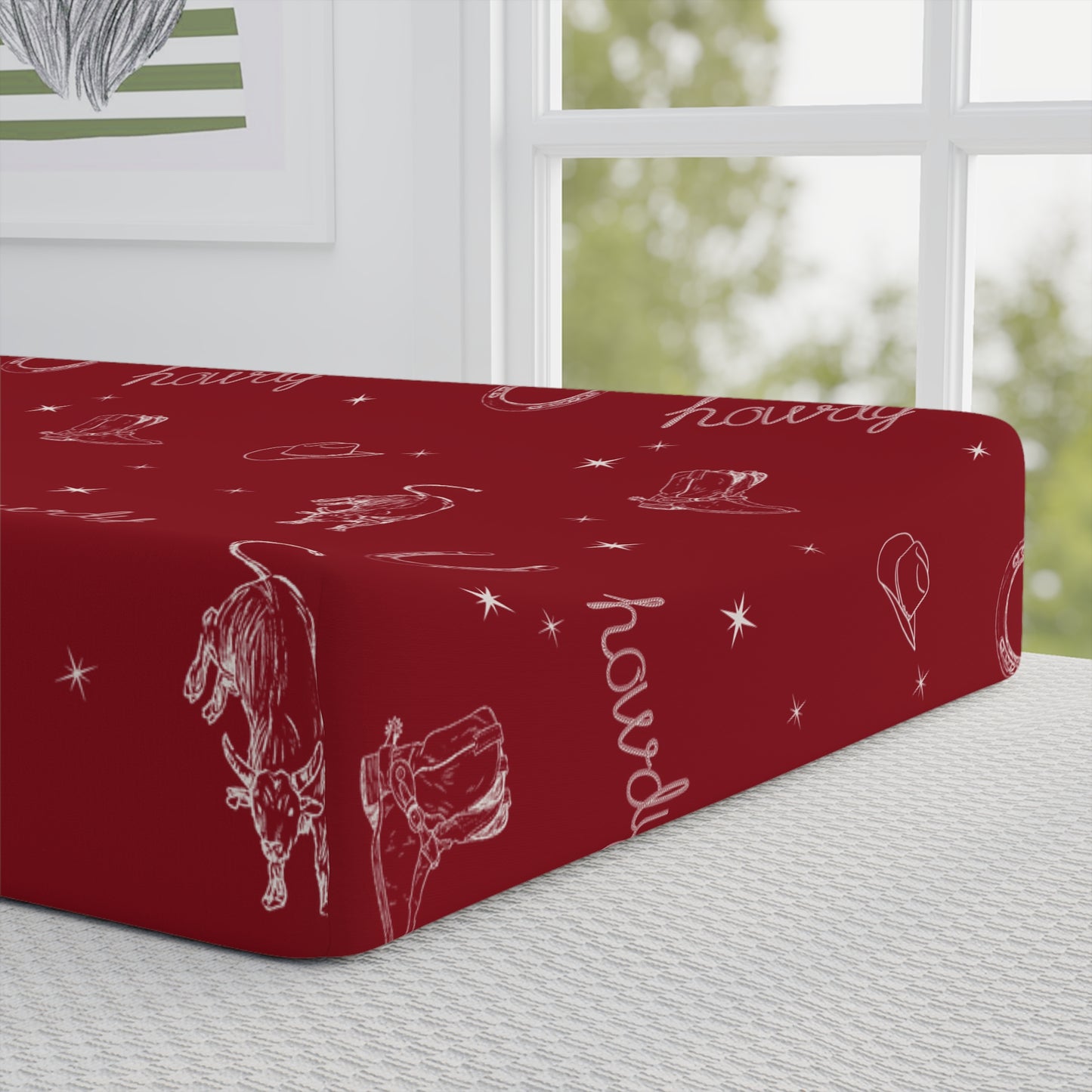 Howdy Changing Pad Cover | Western Nursery Essential
