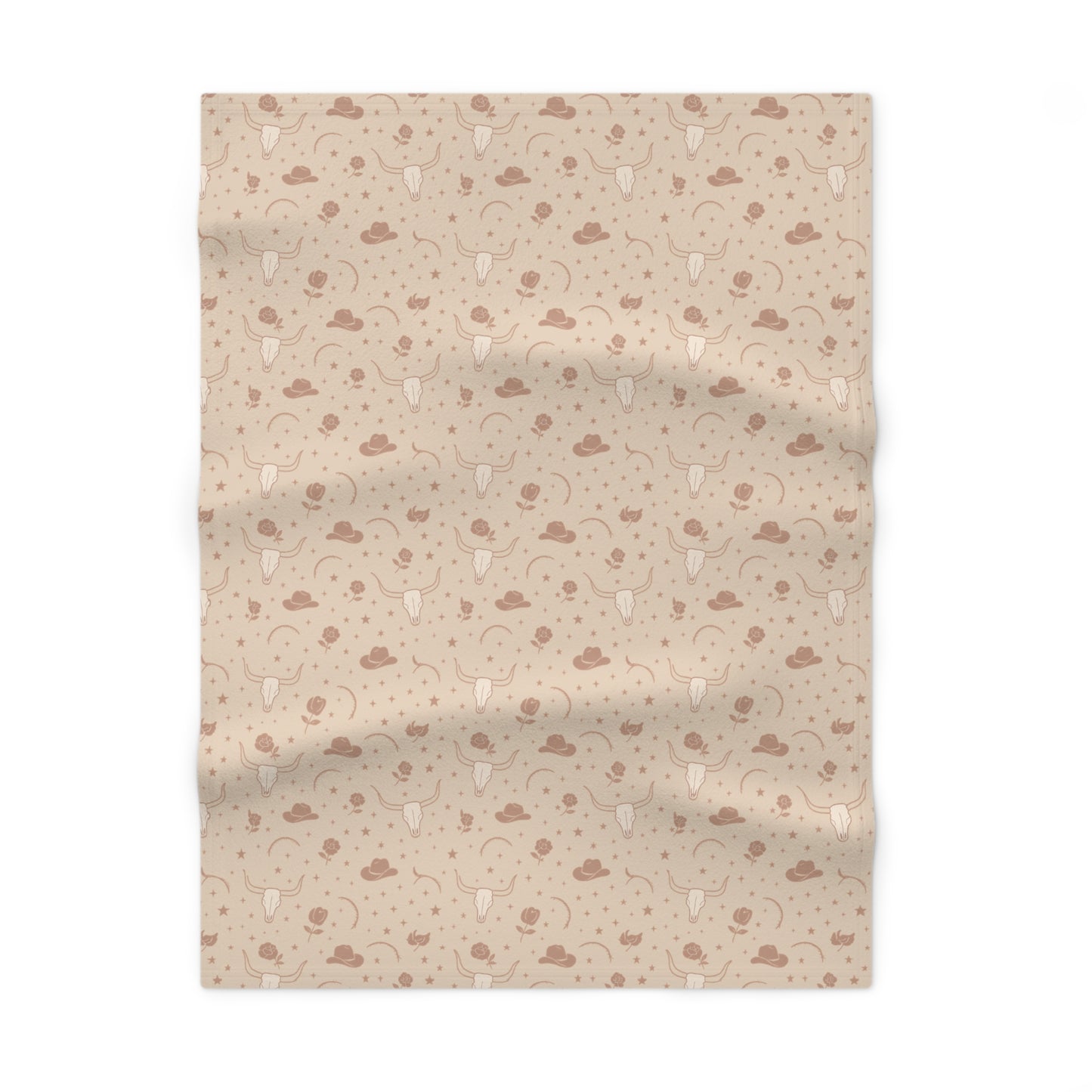 Dusty Rose Cowgirl Baby Blanket | Soft Western Nursery Essential