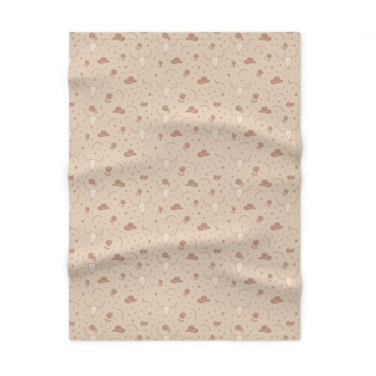 Dusty Rose Cowgirl Baby Blanket | Soft Western Nursery Essential
