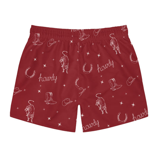 Howdy Men's Swim Trunks