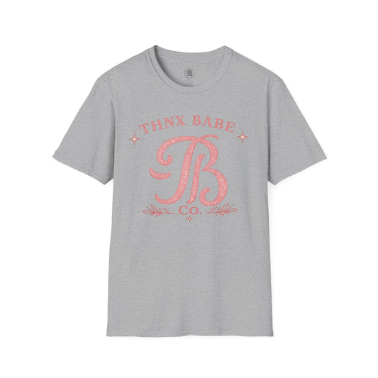 Thnx Babe Co. Vintage Logo Tee | Soft Everyday Graphic T-Shirt