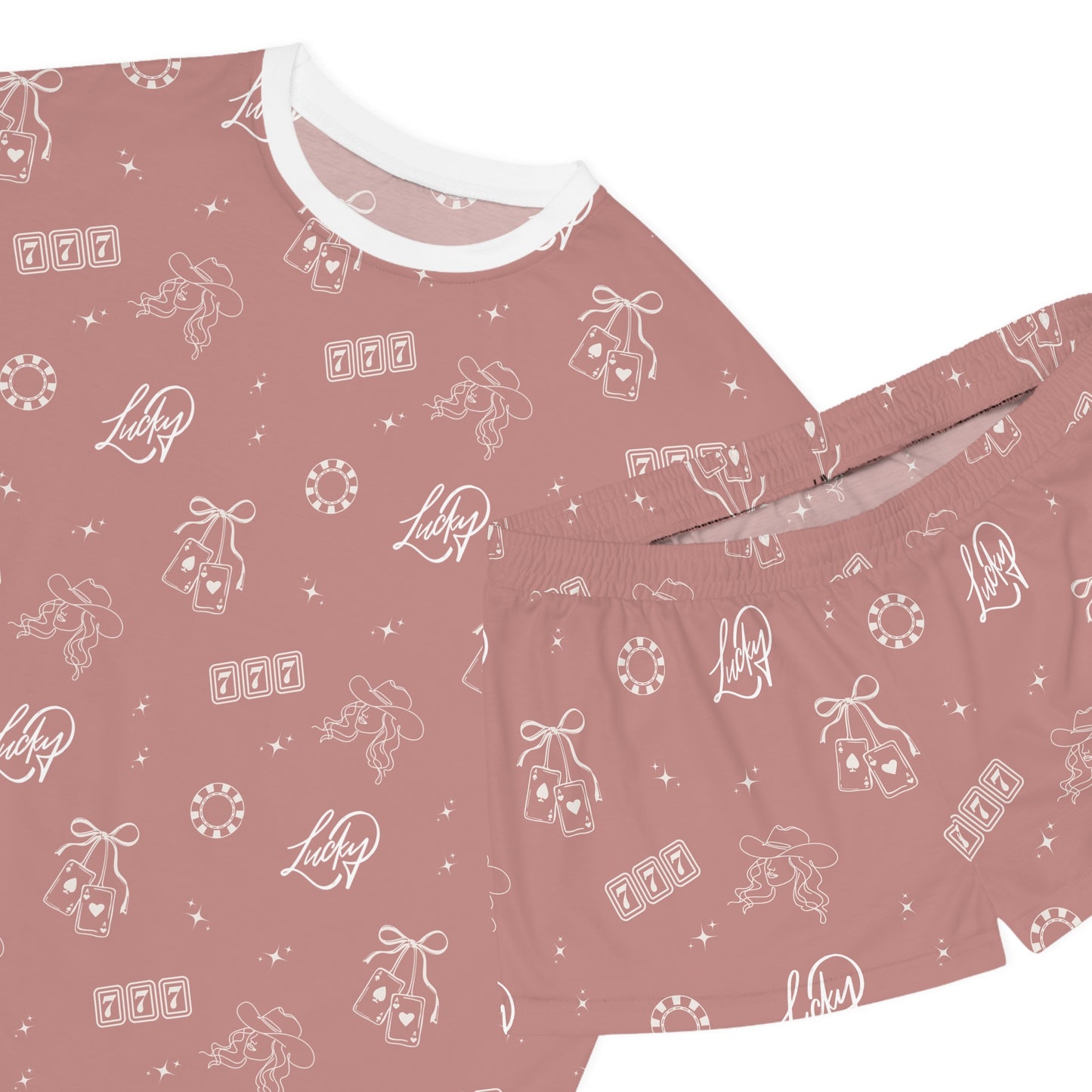 Lucky Cowgirl Women's Short Pajama Set