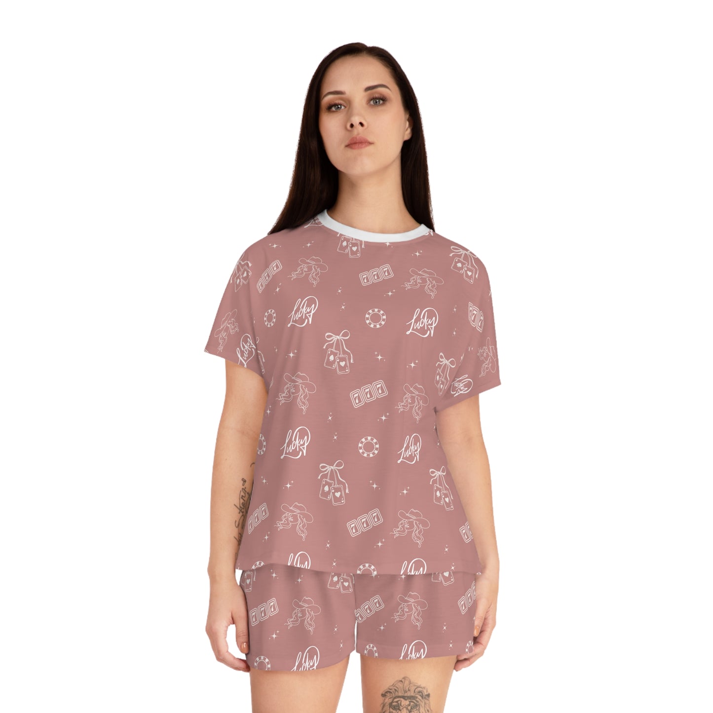 Lucky Cowgirl Women's Short Pajama Set