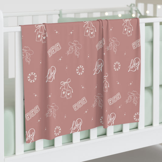 Lucky Cowgirl Baby Swaddle | Western Newborn Swaddle