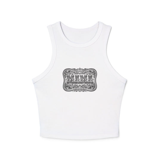 MAMA Rib Racer Tank | Western-Inspired Fitted Tank