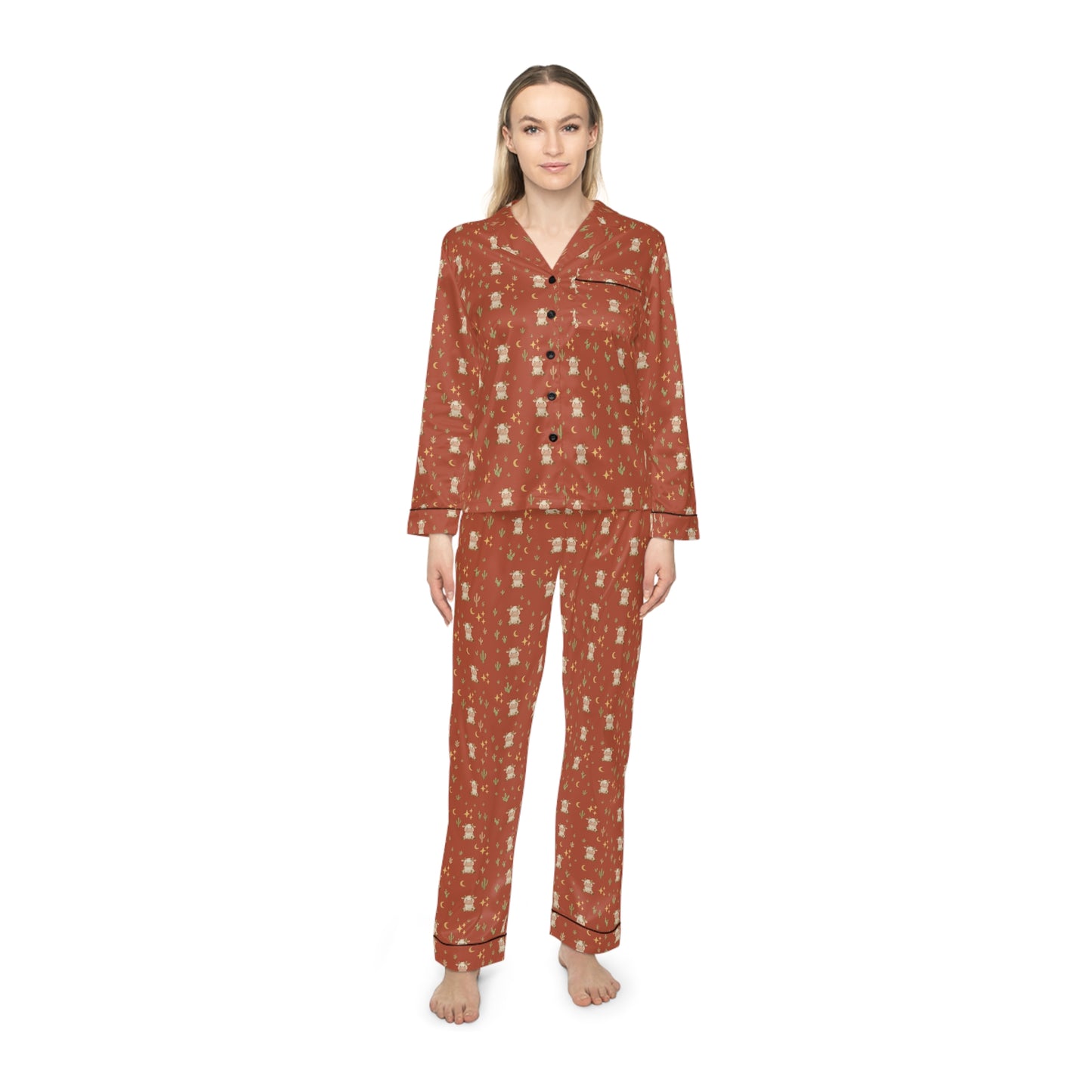 Desert Dreamer Satin Pajama Set | Women's Sleepwear