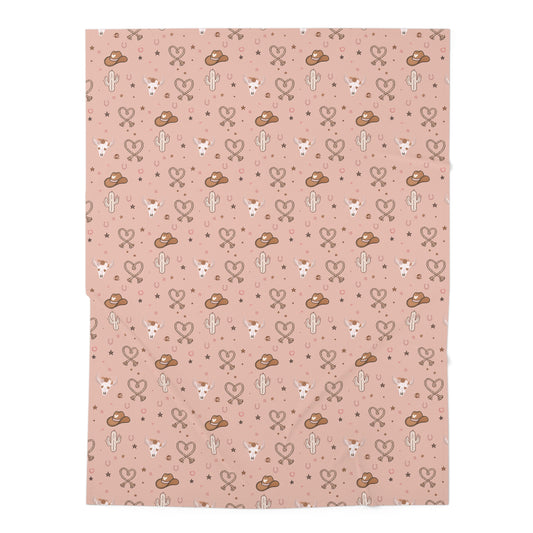 Prairie Hearts Baby Swaddle | Valentine’s Day Western Swaddle