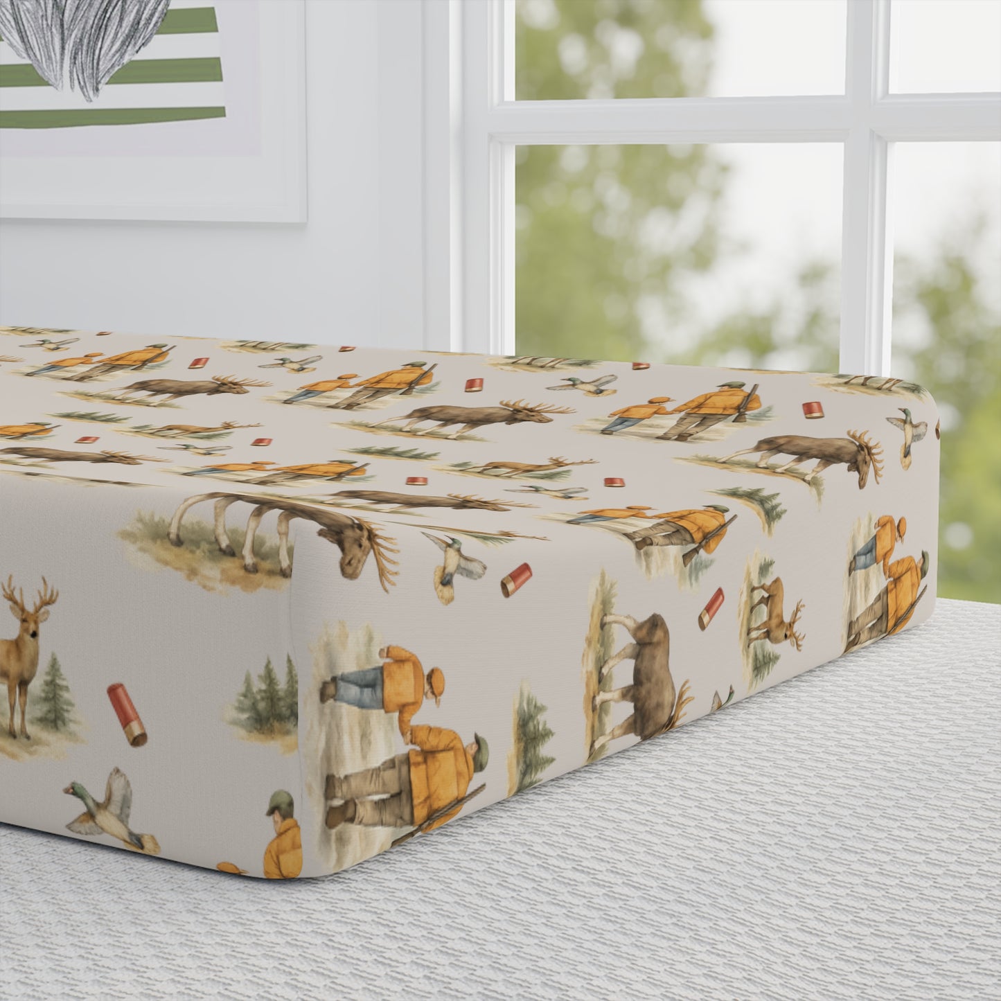 Little Hunting Buddy Baby Changing Pad Cover | Western Nursery Essential