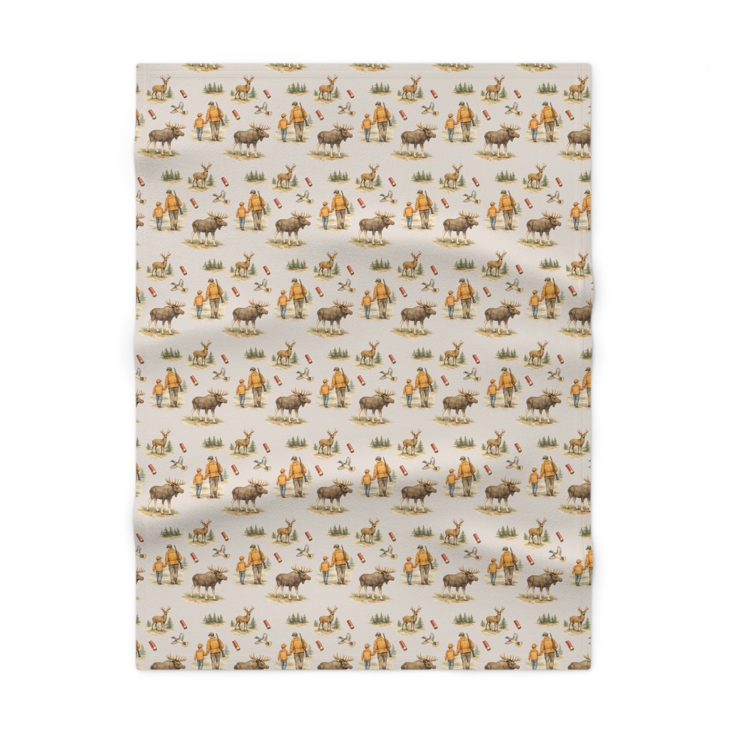 Little Hunting Buddy Baby Blanket | Soft Western Nursery Essential