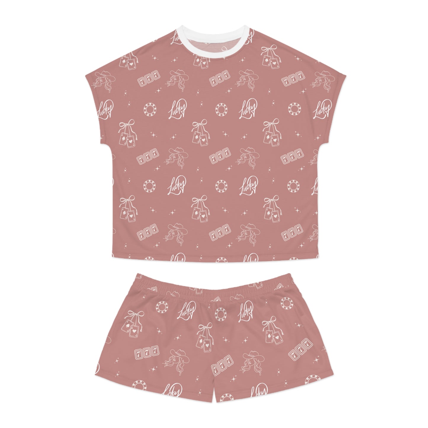 Lucky Cowgirl Women's Short Pajama Set