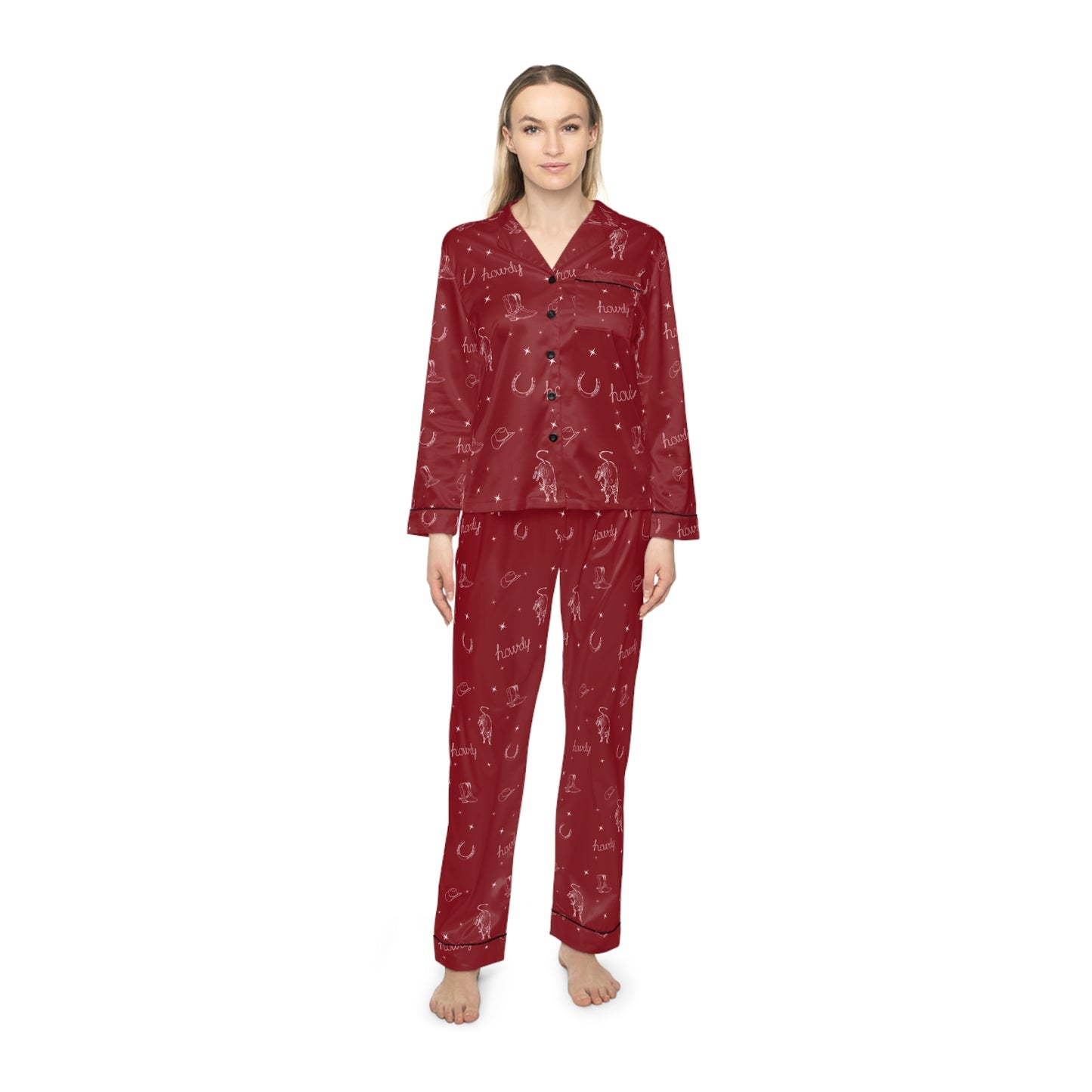 Howdy Satin Pajama Set | Women's Sleepwear