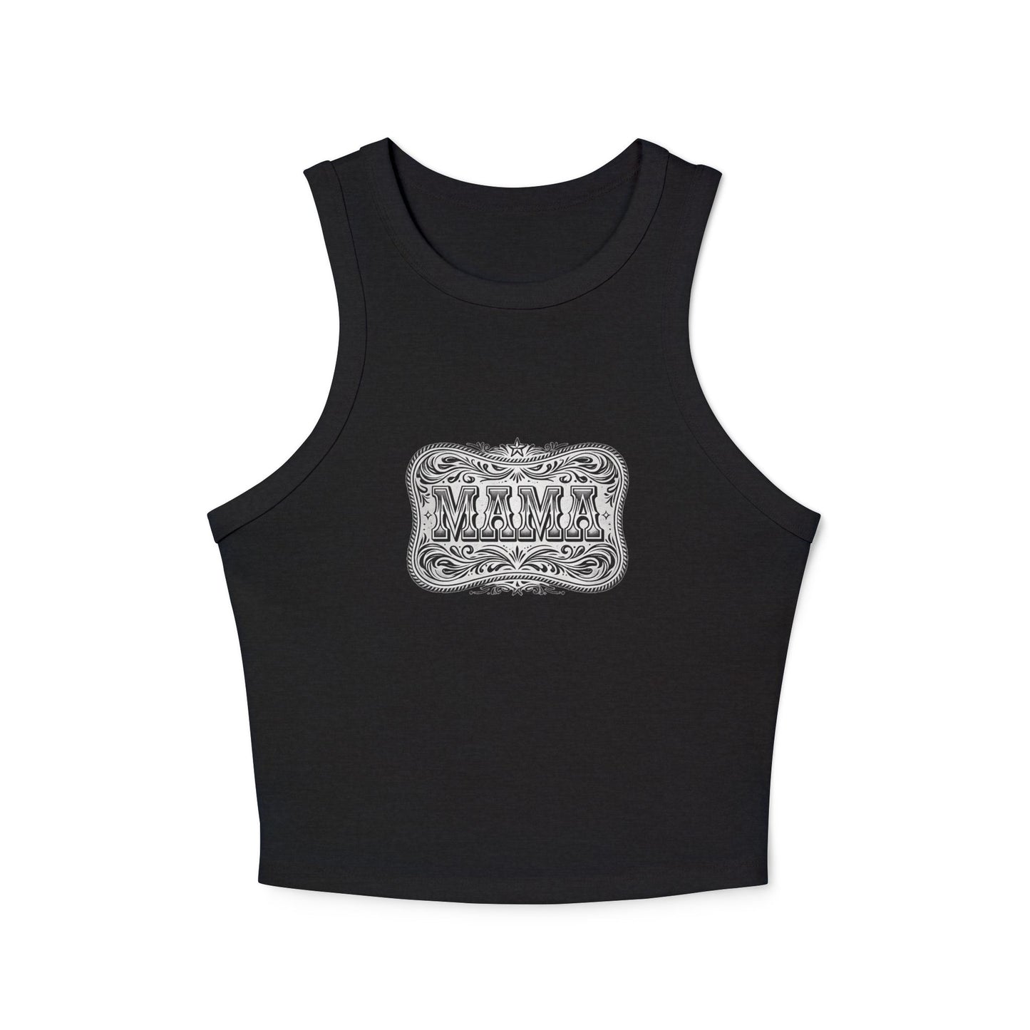MAMA Rib Racer Tank | Western-Inspired Fitted Tank