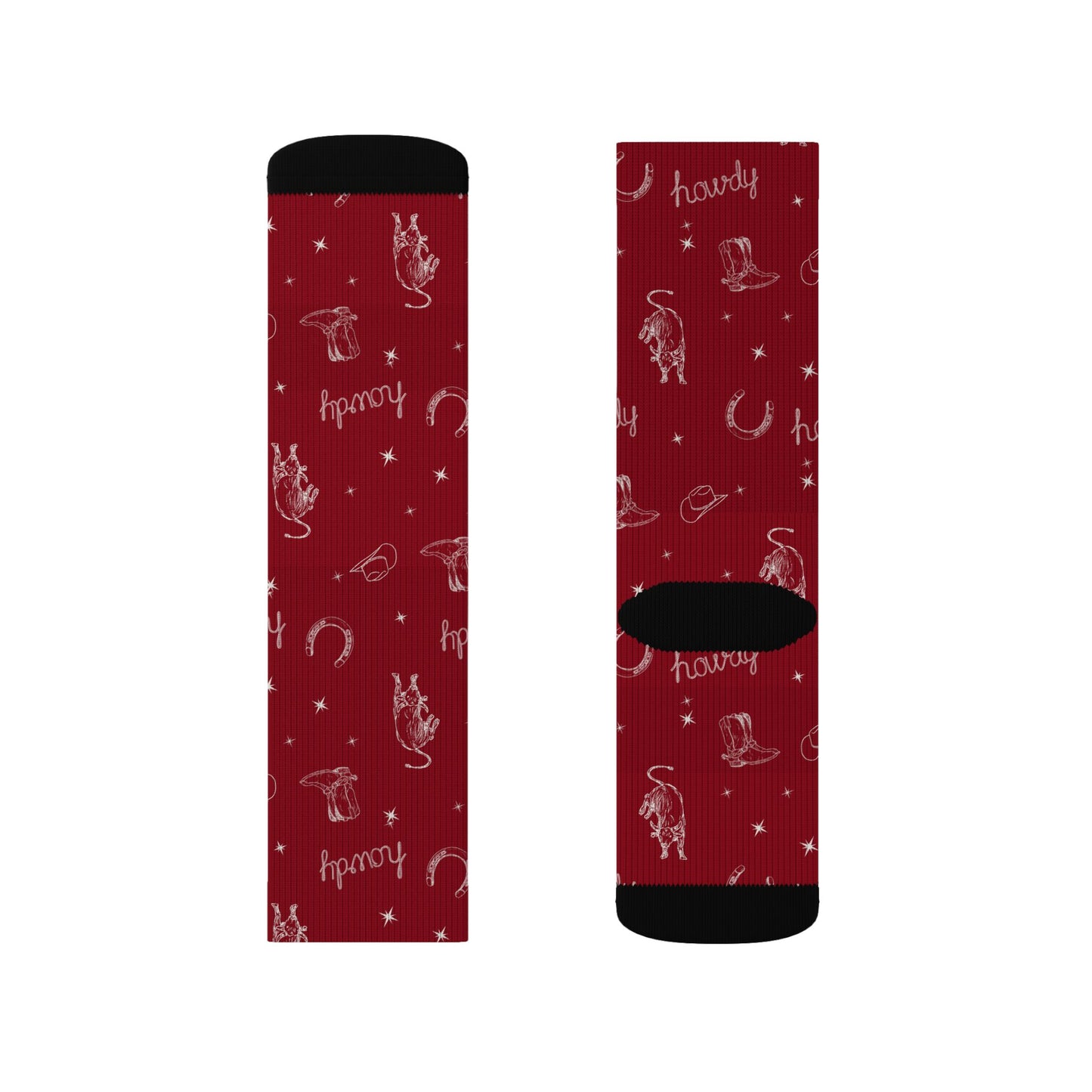Howdy Riding Socks