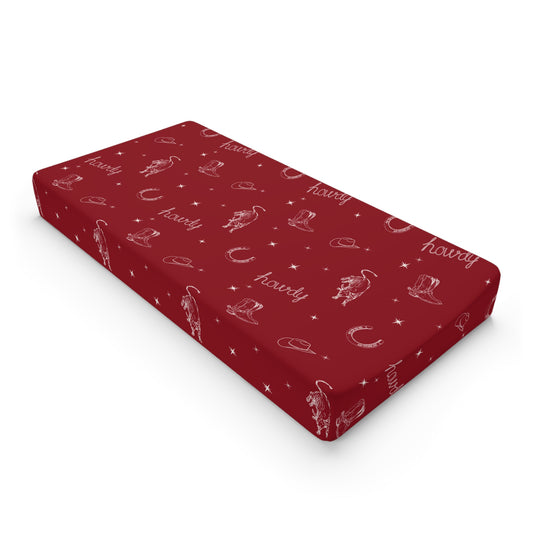 Howdy Changing Pad Cover | Western Nursery Essential