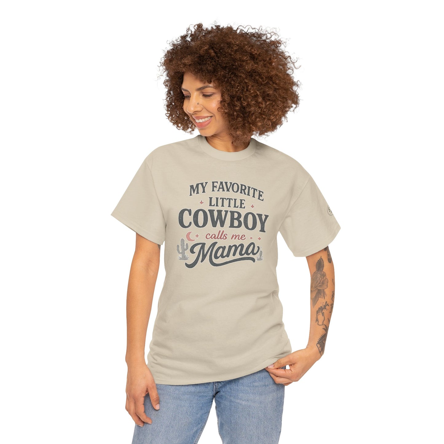 My Favorite Little Cowboy Calls Me Mama Tee | Everyday Graphic T-Shirt