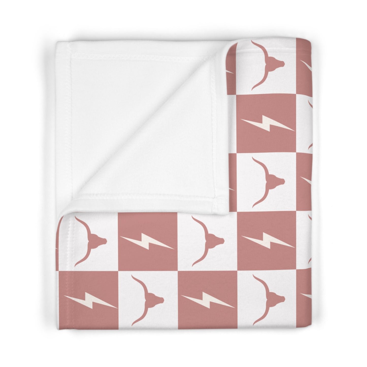 Longhorn Lightning Baby Blanket | Soft Western Nursery Essential