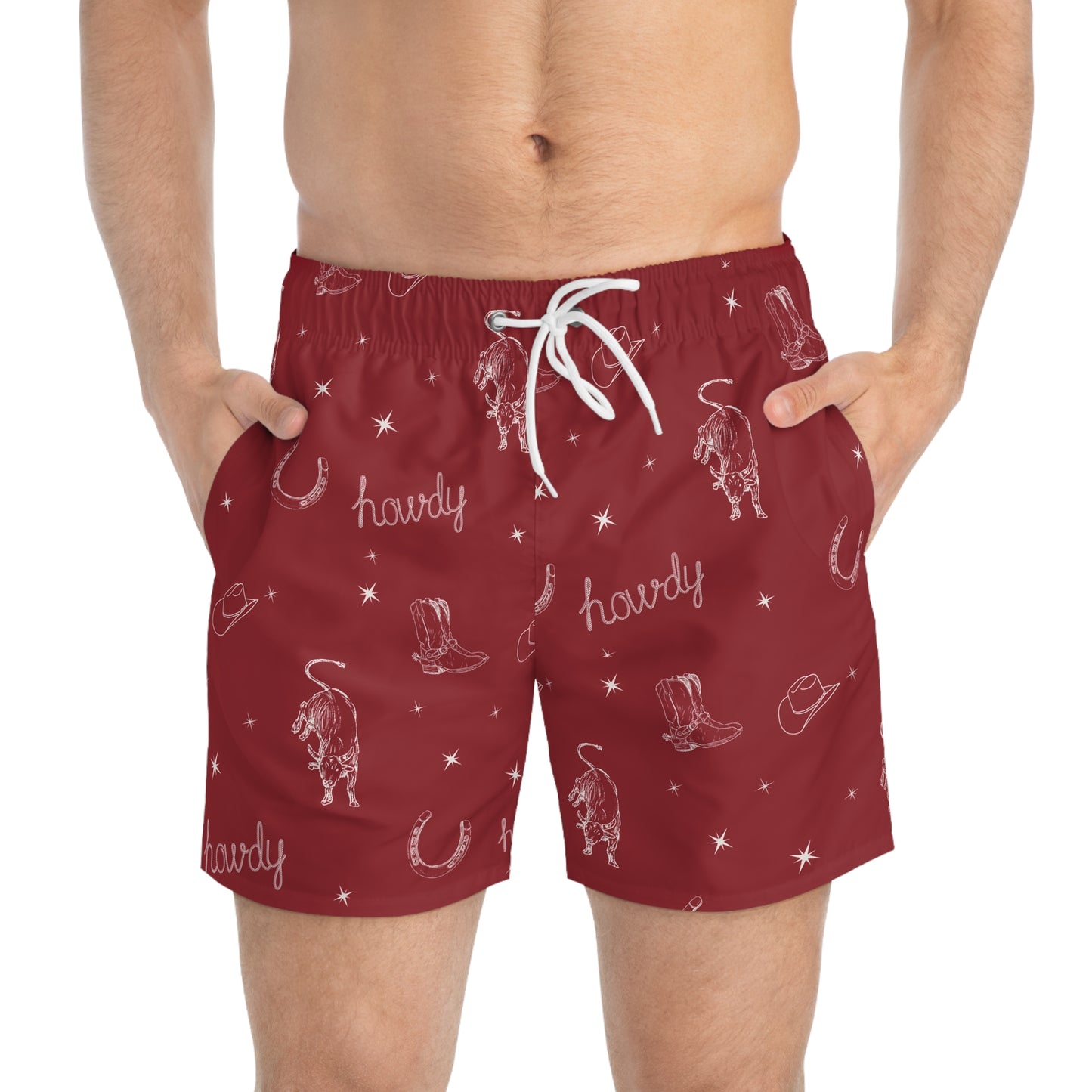 Howdy Men's Swim Trunks