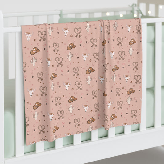 Prairie Hearts Baby Swaddle | Valentine’s Day Western Swaddle