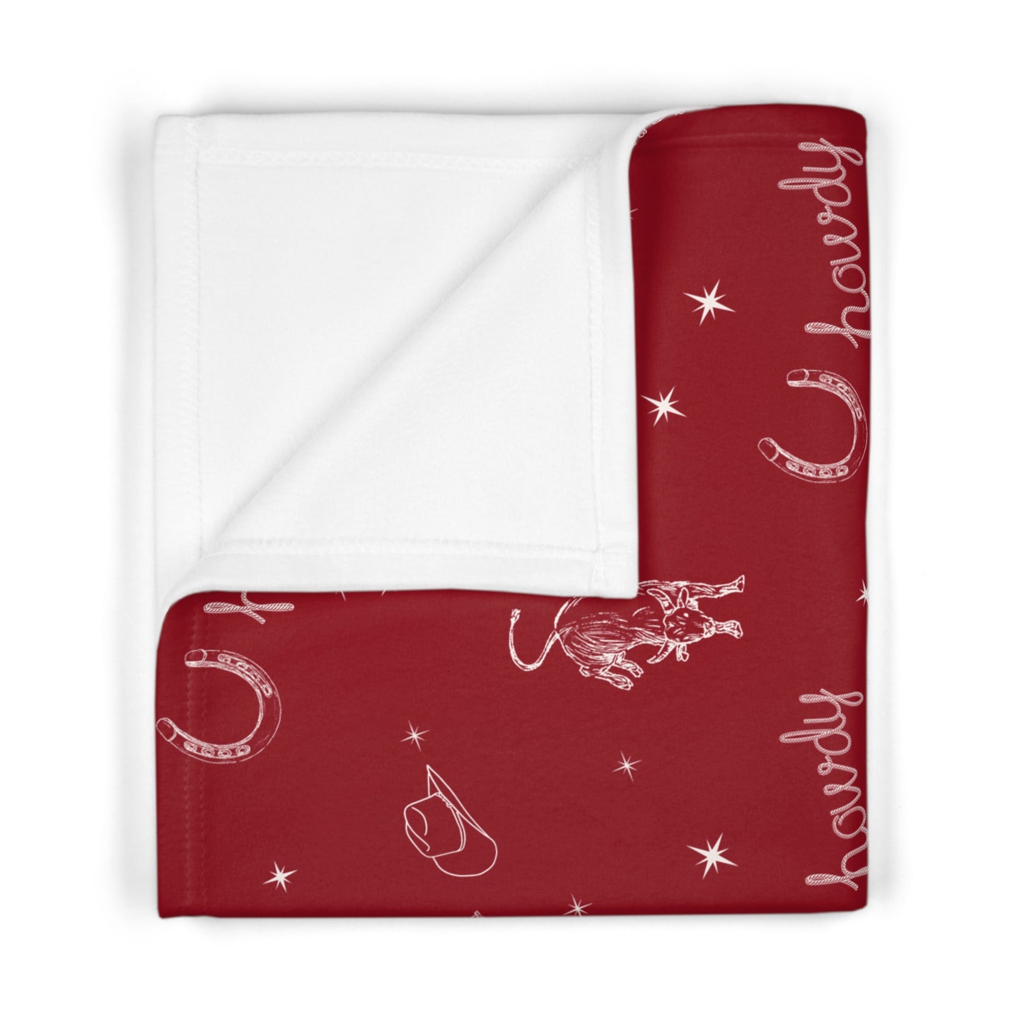 Howdy Baby Blanket | Soft Western Nursery Essential
