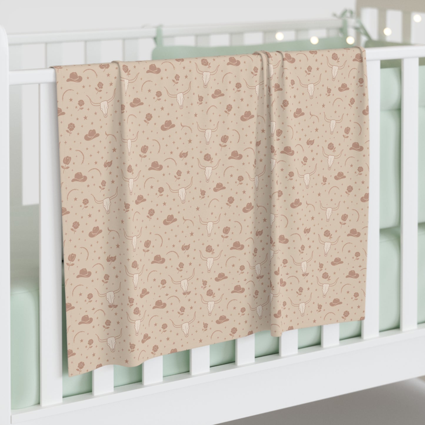 Dusty Rose Cowgirl  Baby Swaddle | Western Newborn Swaddle