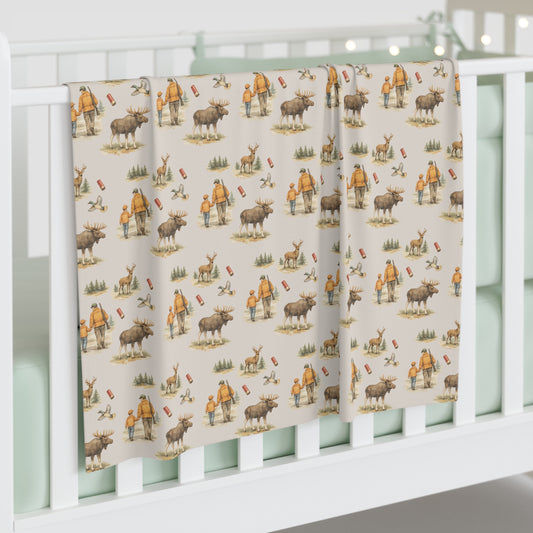 Little Hunting Buddy Baby Swaddle | Western Newborn Swaddle