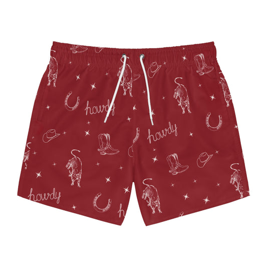 Howdy Men's Swim Trunks