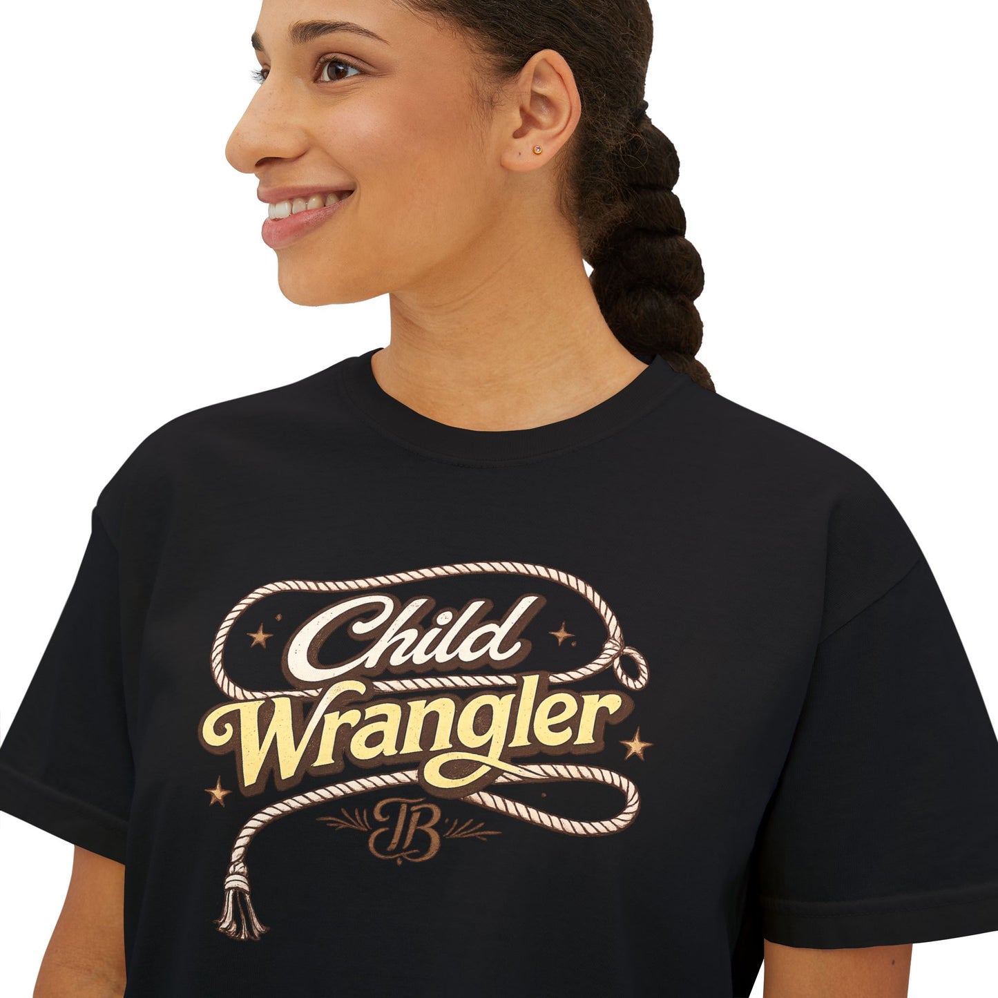 Child Wrangler Boxy Tee | Vintage Western Graphic Tee