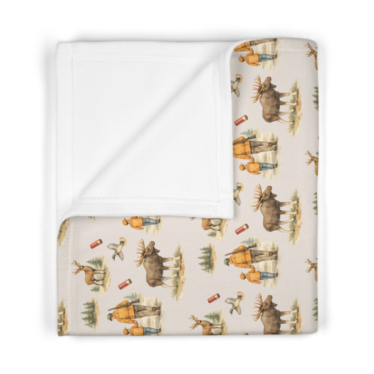 Little Hunting Buddy Baby Blanket | Soft Western Nursery Essential
